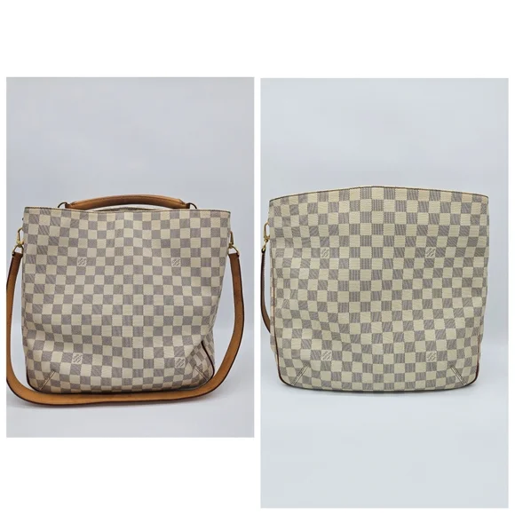 Authentic Louis Vuitton Damier Azur Soffi #4253M - Picture 4 of 7